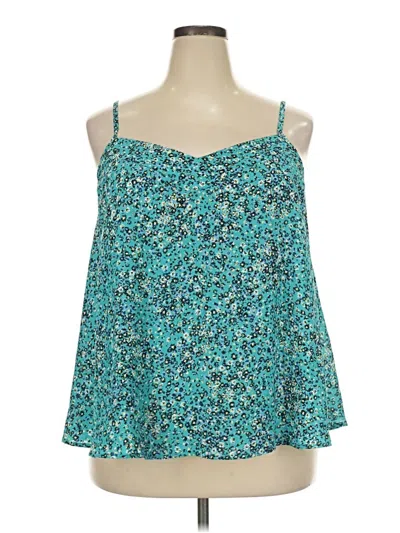 Pre-owned Torrid Sleeveless Blouse In Teal