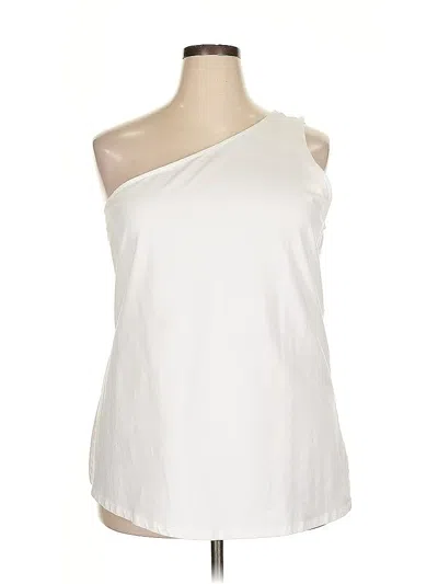 Pre-owned Torrid Sleeveless Blouse In White