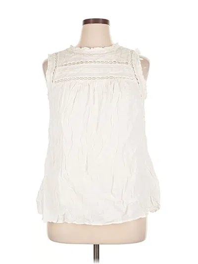 Pre-owned Torrid Sleeveless Blouse In White