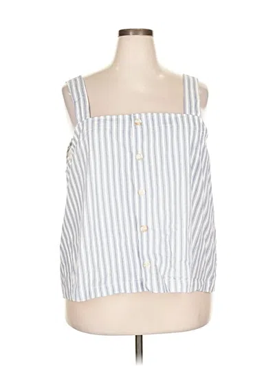 Pre-owned Torrid Sleeveless Blouse In White