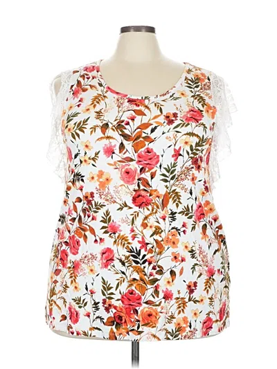 Pre-owned Torrid Sleeveless Blouse In White