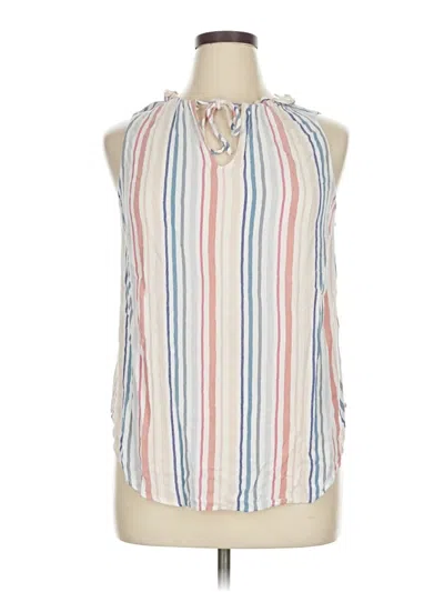 Pre-owned Torrid Sleeveless Blouse In White