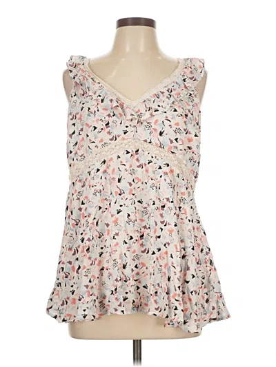 Pre-owned Torrid Sleeveless Blouse In White