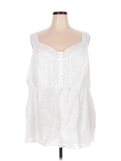 Torrid Sleeveless Blouse In White