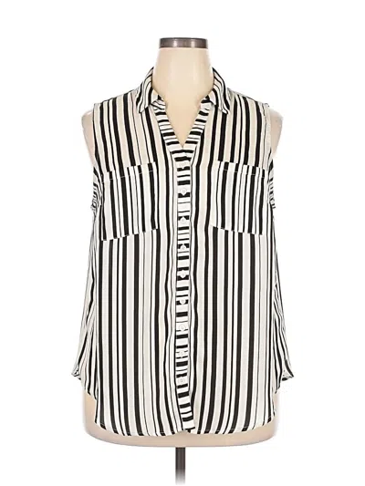 Pre-owned Torrid Sleeveless Blouse In White