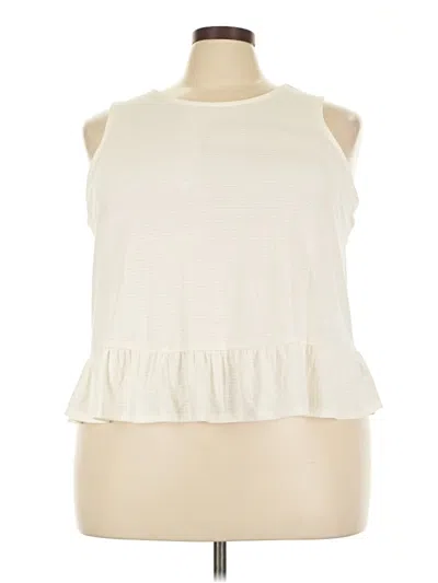 Torrid Sleeveless Blouse In White