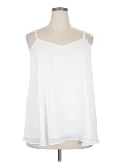 Pre-owned Torrid Sleeveless Blouse In White