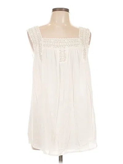 Pre-owned Torrid Sleeveless Blouse In White