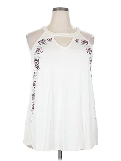 Pre-owned Torrid Sleeveless Blouse In White