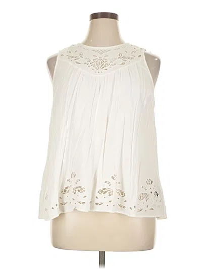 Pre-owned Torrid Sleeveless Blouse In White