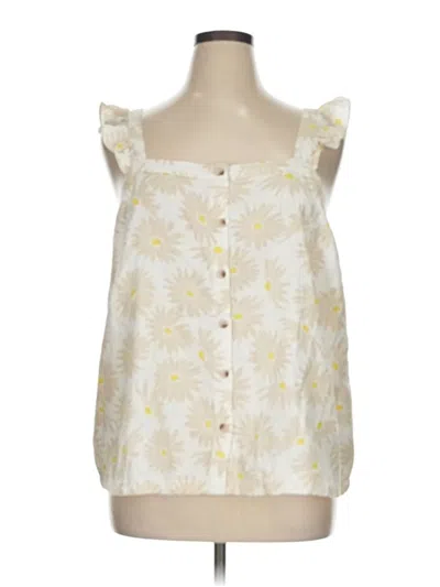 Pre-owned Torrid Sleeveless Blouse In White