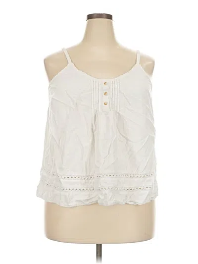 Pre-owned Torrid Sleeveless Blouse In White