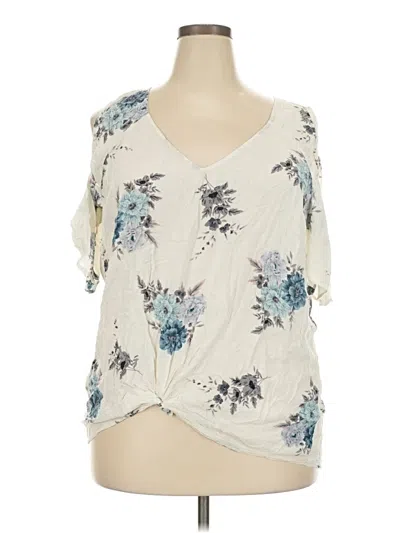 Pre-owned Torrid Sleeveless Blouse In White