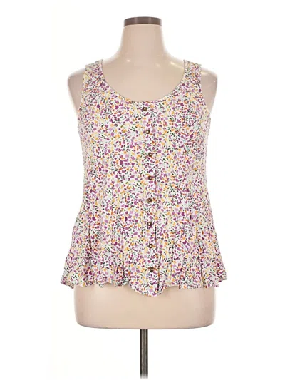 Pre-owned Torrid Sleeveless Blouse In White