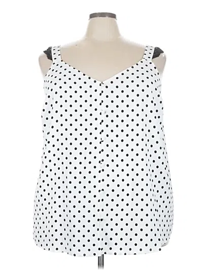 Pre-owned Torrid Sleeveless Blouse In White