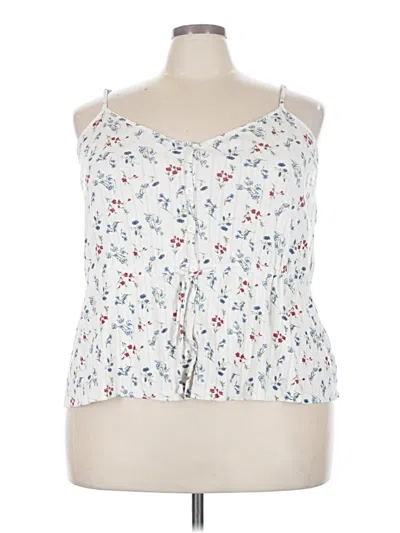Pre-owned Torrid Sleeveless Blouse In White