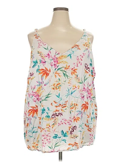 Pre-owned Torrid Sleeveless Blouse In White