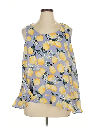 Pre-owned Torrid Sleeveless Blouse In Yellow