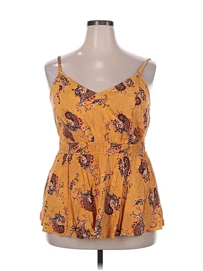 Pre-owned Torrid Sleeveless Blouse In Yellow