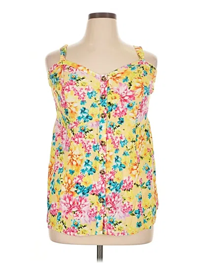 Pre-owned Torrid Sleeveless Blouse In Yellow