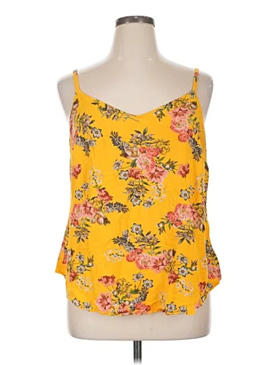 Pre-owned Torrid Sleeveless Blouse In Yellow