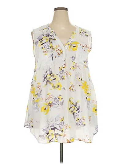 Pre-owned Torrid Sleeveless Blouse In Yellow