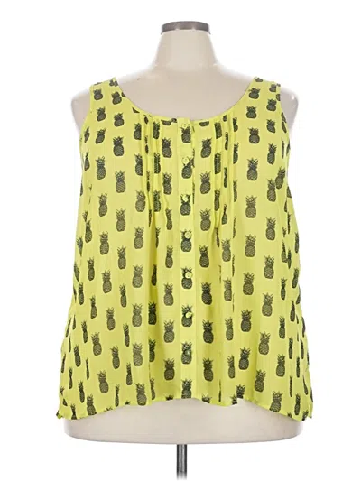 Pre-owned Torrid Sleeveless Blouse In Yellow