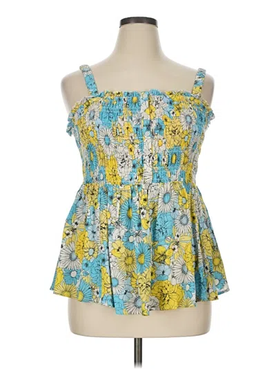 Pre-owned Torrid Sleeveless Blouse In Yellow