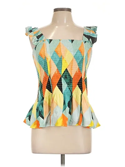 Torrid Sleeveless Blouse In Yellow