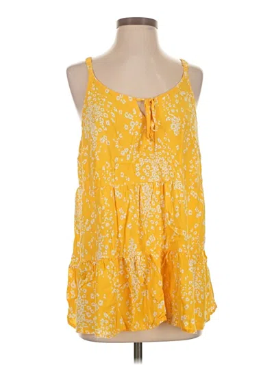 Pre-owned Torrid Sleeveless Blouse In Yellow