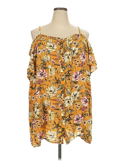Pre-owned Torrid Sleeveless Blouse In Yellow
