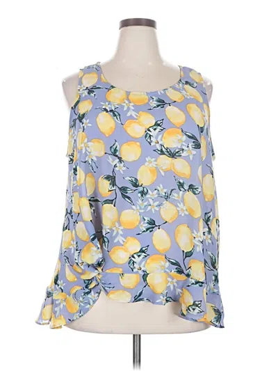 Pre-owned Torrid Sleeveless Blouse In Yellow