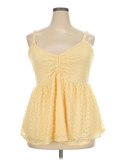 Pre-owned Torrid Sleeveless Blouse In Yellow