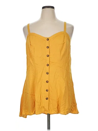 Pre-owned Torrid Sleeveless Blouse In Yellow