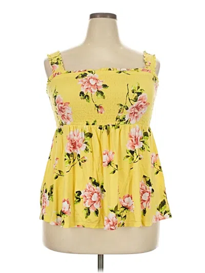 Pre-owned Torrid Sleeveless Blouse In Yellow