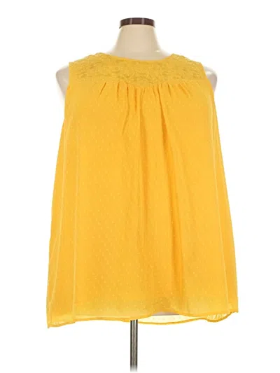 Pre-owned Torrid Sleeveless Blouse In Yellow