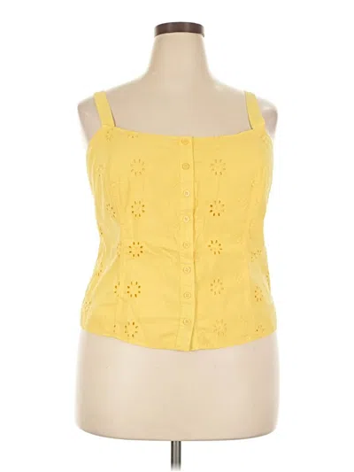 Pre-owned Torrid Sleeveless Blouse In Yellow
