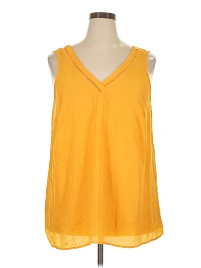 Pre-owned Torrid Sleeveless Blouse In Yellow