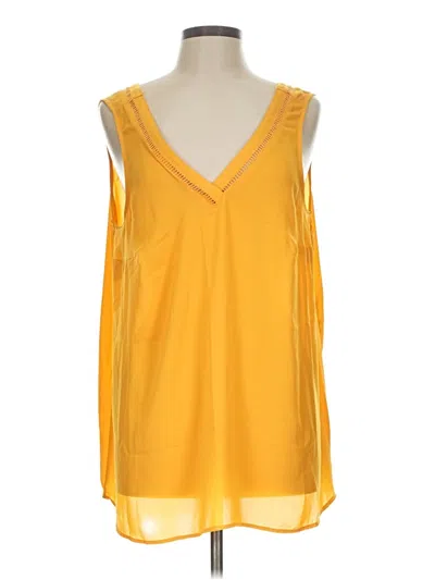 Pre-owned Torrid Sleeveless Blouse In Yellow