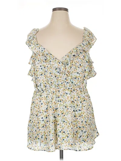 Pre-owned Torrid Sleeveless Blouse In Yellow