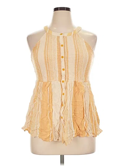 Pre-owned Torrid Sleeveless Blouse In Yellow