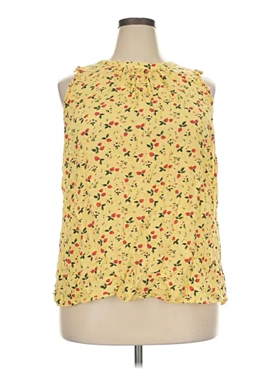 Pre-owned Torrid Sleeveless Blouse In Yellow