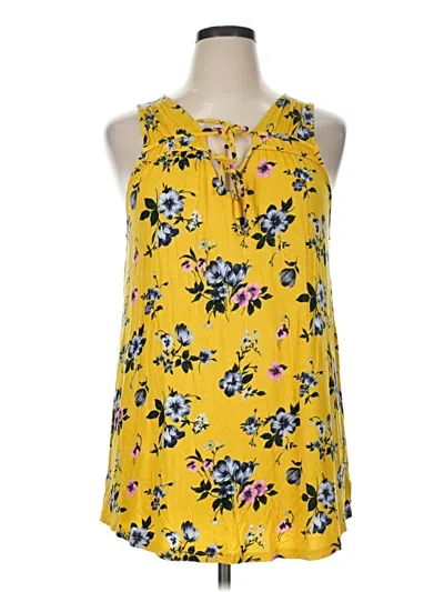 Pre-owned Torrid Sleeveless Blouse In Yellow