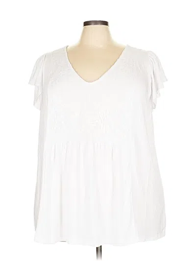 Pre-owned Torrid Sleeveless T-shirt In White