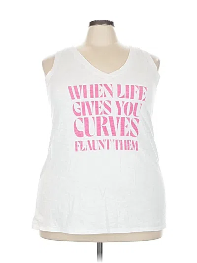 Pre-owned Torrid Sleeveless T-shirt In White