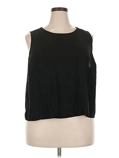 Pre-owned Torrid Sleeveless Top Black Boatneck Tops