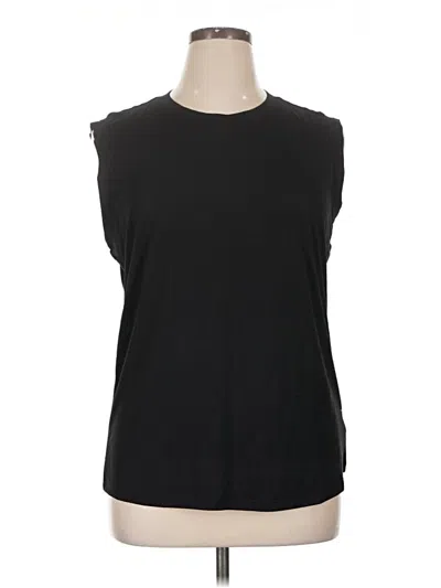 Pre-owned Torrid Sleeveless Top Black Crew Neck Tops