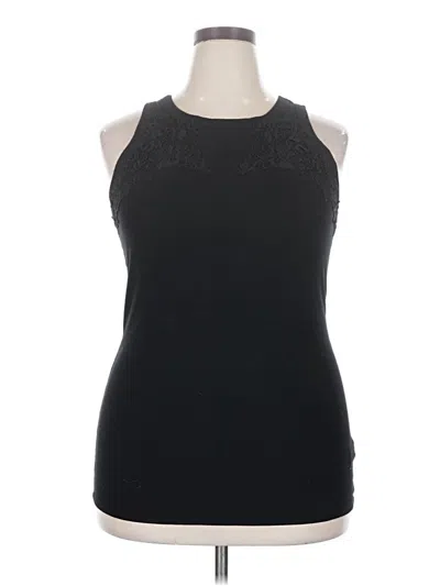 Pre-owned Torrid Sleeveless Top Black Halter Neckline Tops