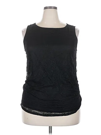 Pre-owned Torrid Sleeveless Top Black Scoop Neck Tops