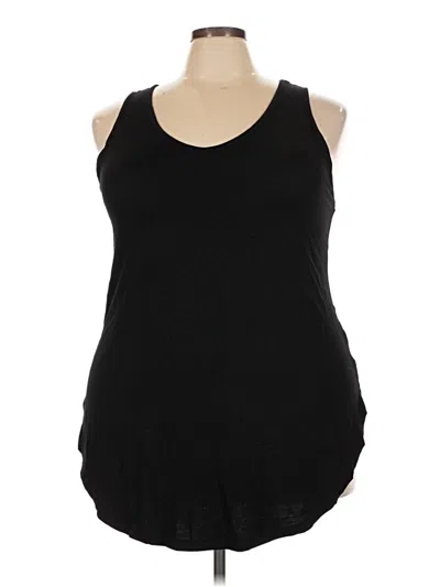 Pre-owned Torrid Sleeveless Top Black Scoop Neck Tops